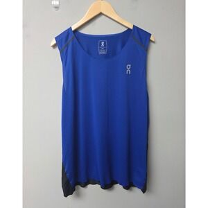 On Tank-T Men XXL Blue Running Athletic Performance Sleeveless Workout Gym Shirt